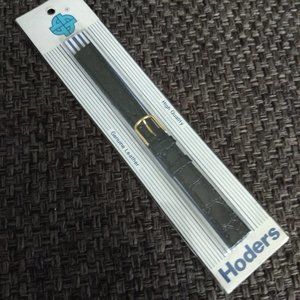 3/$25 ladies genuine leather black watch strap band NWT